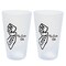 Silipint: State Pint Glasses 16oz: 2 Pack - New Jersey - Icicle Silicone Cups, Unbreakable, Hot & Cold Drinks, Dishwasher-Microwave-Freezer-Oven Safe